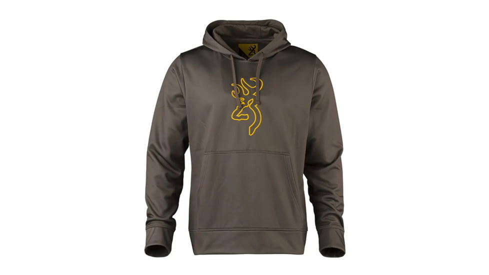 Browning Long Sleeve Tech Hoodie - Men's, Brown, 3XL, 3011889806