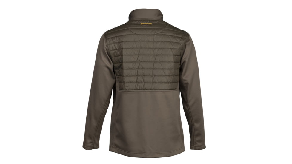 Browning Hybrid 1/4 Zip Baselayer Shirt - Mens, Extra Large, Major Brown, 3010969804