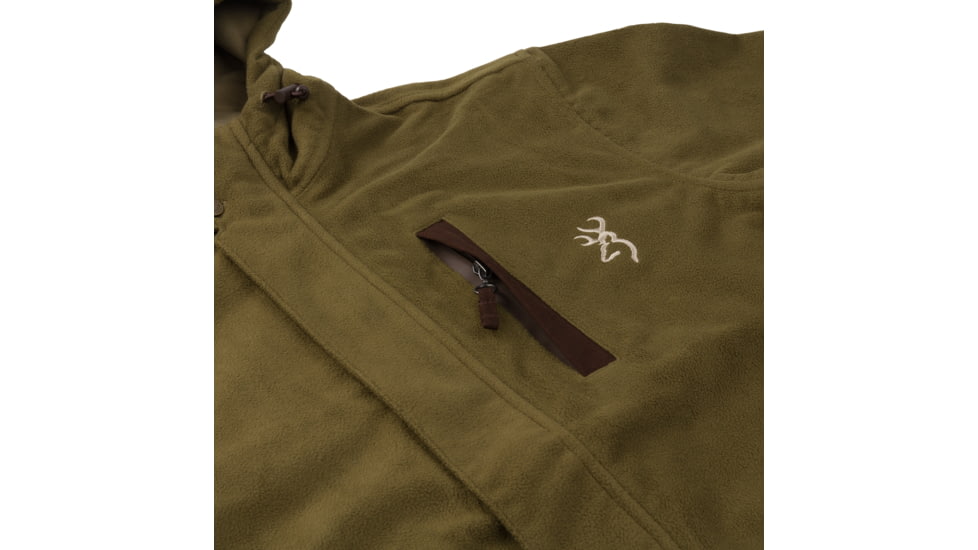 Browning Hydro-Fleece Jacket - Mens, Dark Olive, Medium, 3041218402