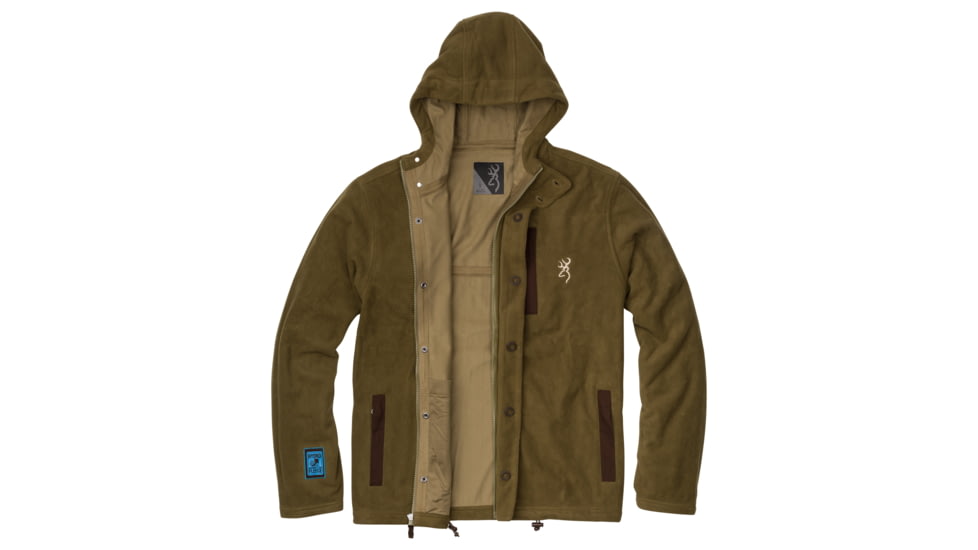Browning Hydro-Fleece Jacket - Mens, Dark Olive, Medium, 3041218402