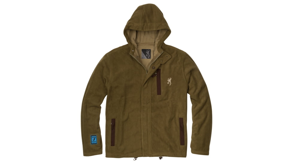 Browning Hydro-Fleece Jacket - Mens, Dark Olive, Medium, 3041218402