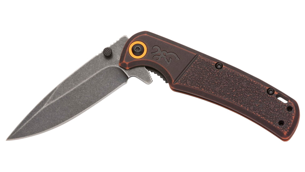 Browning Knife, Bm Slim Wash Org/Blk Bx, 3220581B