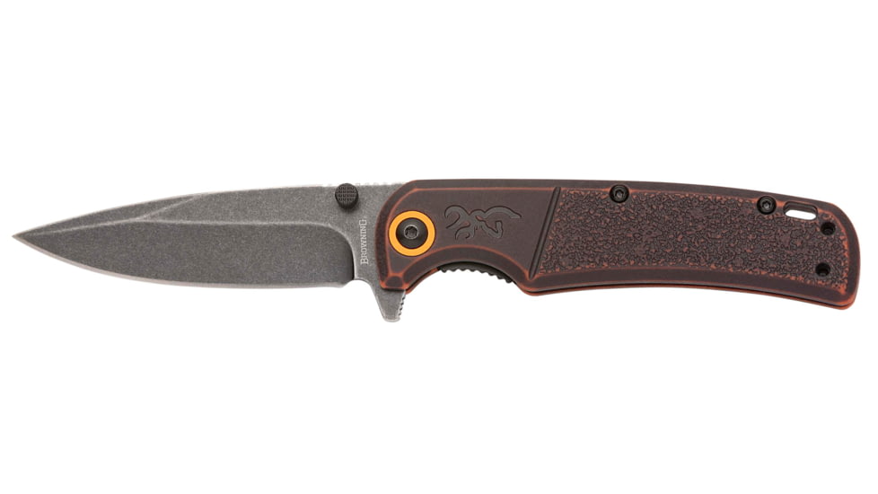 Browning Knife, Bm Slim Wash Org/Blk Bx, 3220581B