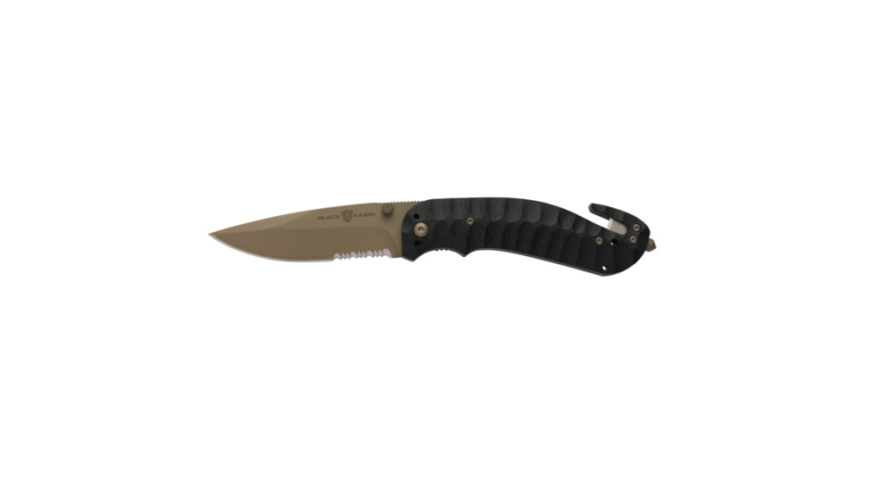 Browning Knife,Duration Belt CutFixed Blade Knife, Black, 320173BLB