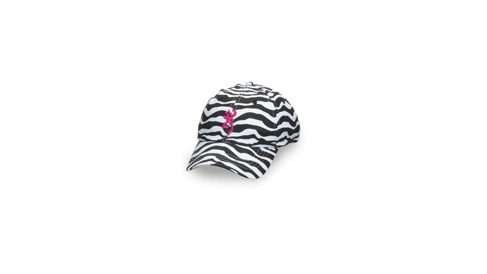 Browning Ladies Safari Animal Print Cap, Zebra/Fuschia 308343991