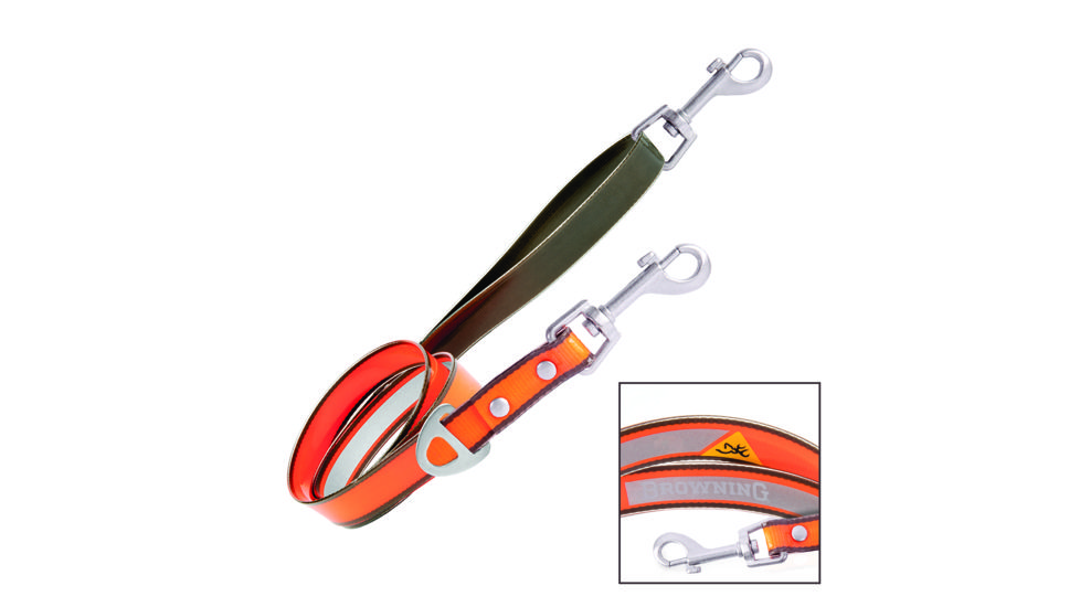 Browning Leash,Perf,4ftx5/8in, Safety Orange BPT2005