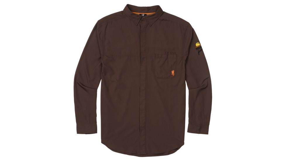 Browning Lightweight Shirt - Men's, Chocolate, 2XL, 3016649805