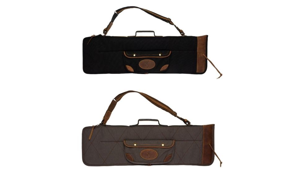 Browning Lona O/U Takedown Soft Gun Case, Black, Flint/Brown
