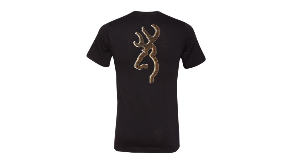 Mens Graphic 380 Buckmark Short Sleeve T-Shirt, Black