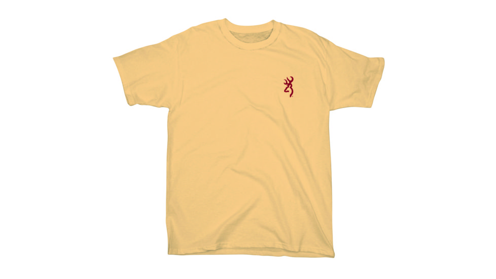 Browning Mens Born and Bred S/S Tee, Yellow Haze, S BRD010062.018900.S