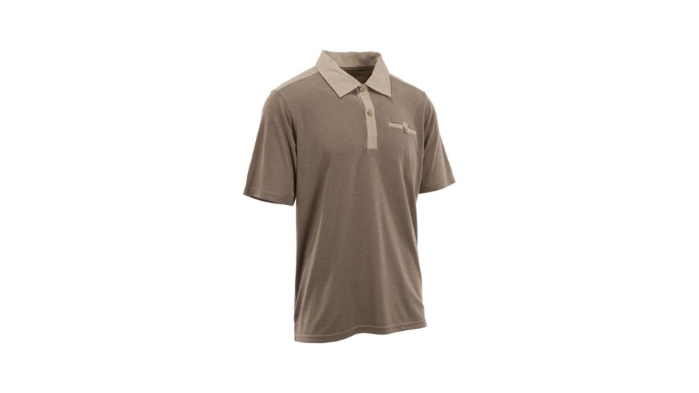Browning Men's Bristol Polo, Heather Pine Bark, Extra Large, A000328620105