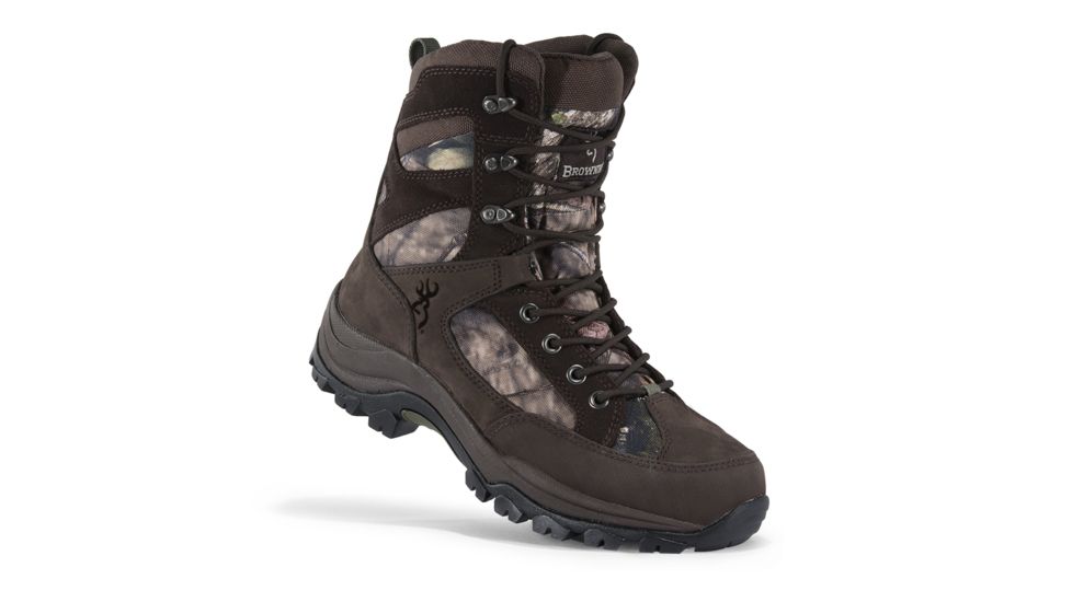 Browning Mens Buck Pursuit 8in Oxford Hunting Boots, Bracken / Mossy Oak Country, 10.5M F000005420233