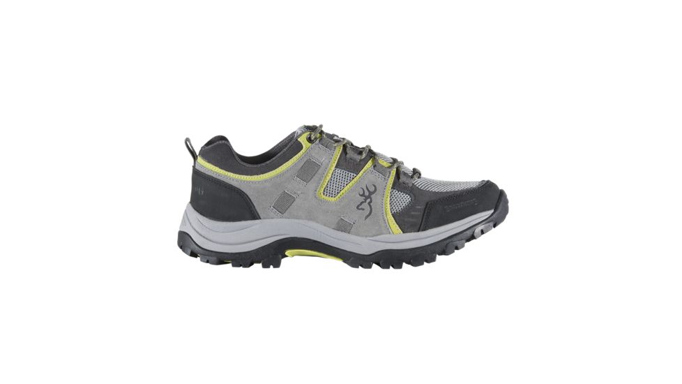 Browning Mens Buck Pursuit Trail Shoes, Frost Gray / Dark Citron F000006400128