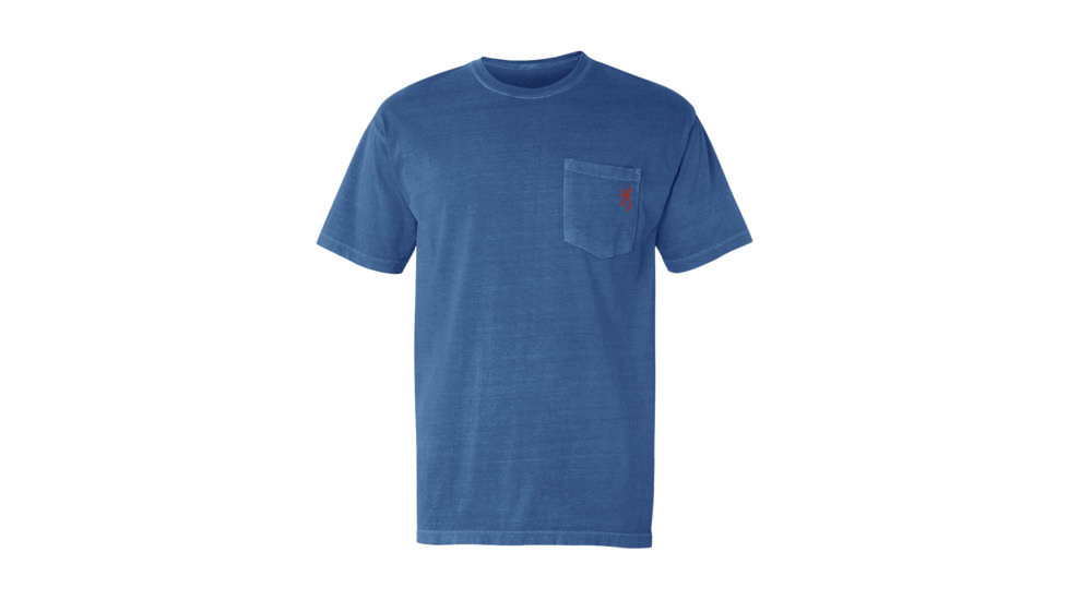 Browning Mens CC Browning Cowboy Short Sleeve T-Shirt, Blue Jean, Extra Large A000319540105