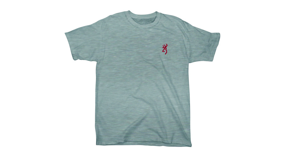 Browning Mens Quality Firearms S/S Tee, Sport Gray, S BRD010050.077900.S