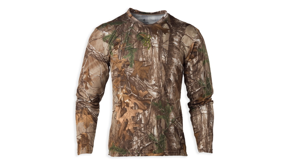 Browning Mens Wasatch Vapor Max Long Sleeve Shirt,Mossy Oak Shadow Grass Blades,L 3018822503