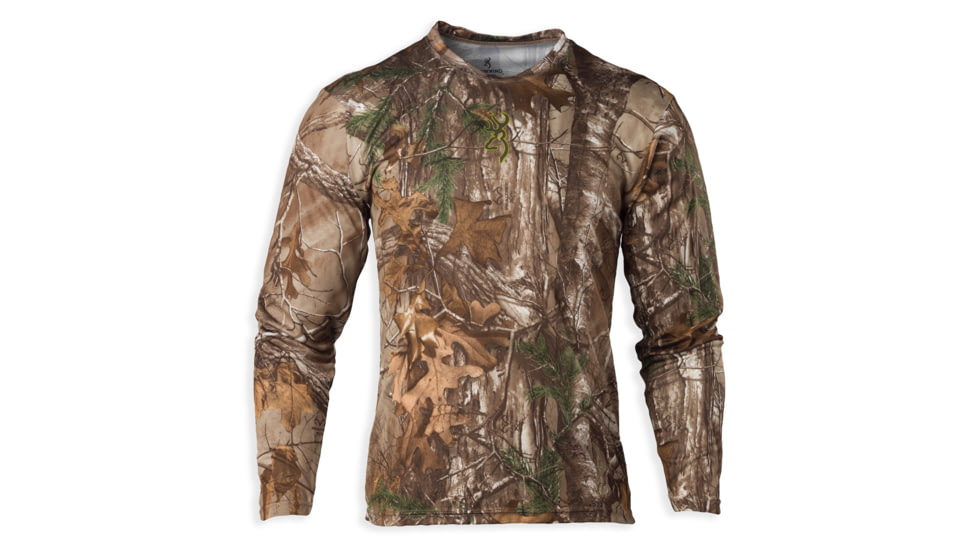Browning Mens Wasatch Vapor Max Long Sleeve Shirt,Mossy Oak Shadow Grass Blades,XL 3018822504
