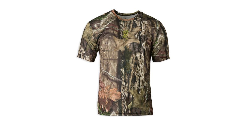 Browning Mens Wasatch Vapor Max Short Sleeve Shirt,Mossy Oak Shadow Grass Blades,L 3018812503