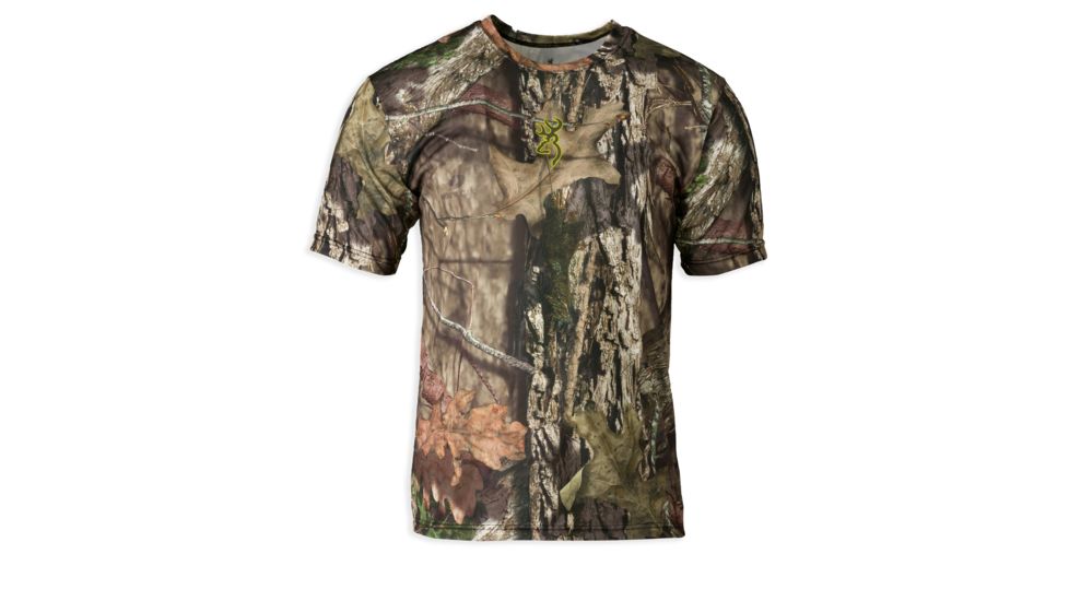 Browning Mens Wasatch Vapor Max Short Sleeve Shirt,Mossy Oak Shadow Grass Blades,M 3018812502