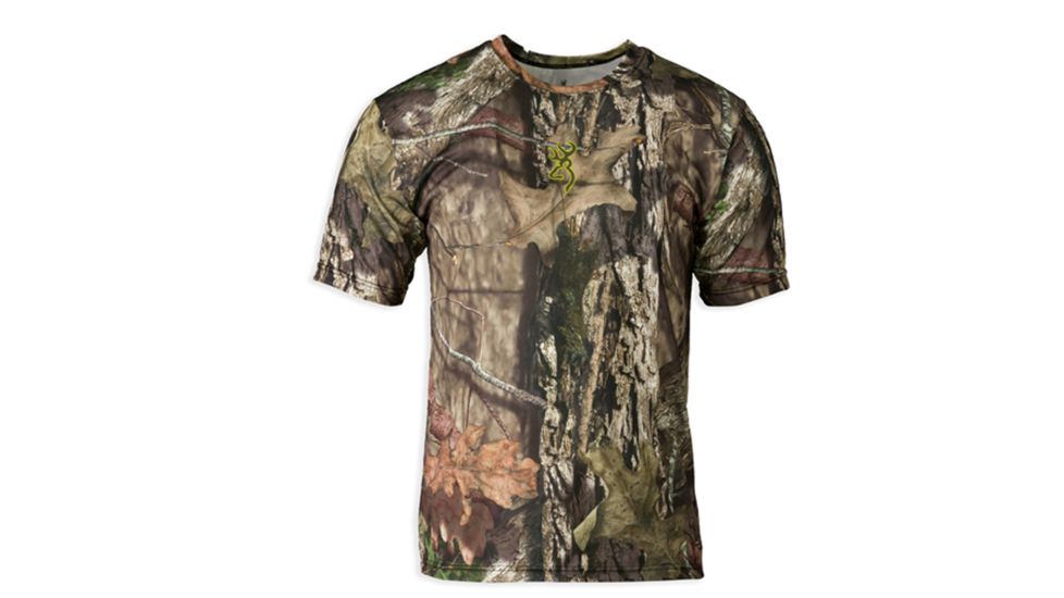 Browning Mens Wasatch Vapor Max Short Sleeve Shirt,Mossy Oak Shadow Grass Blades,XL 3018812504
