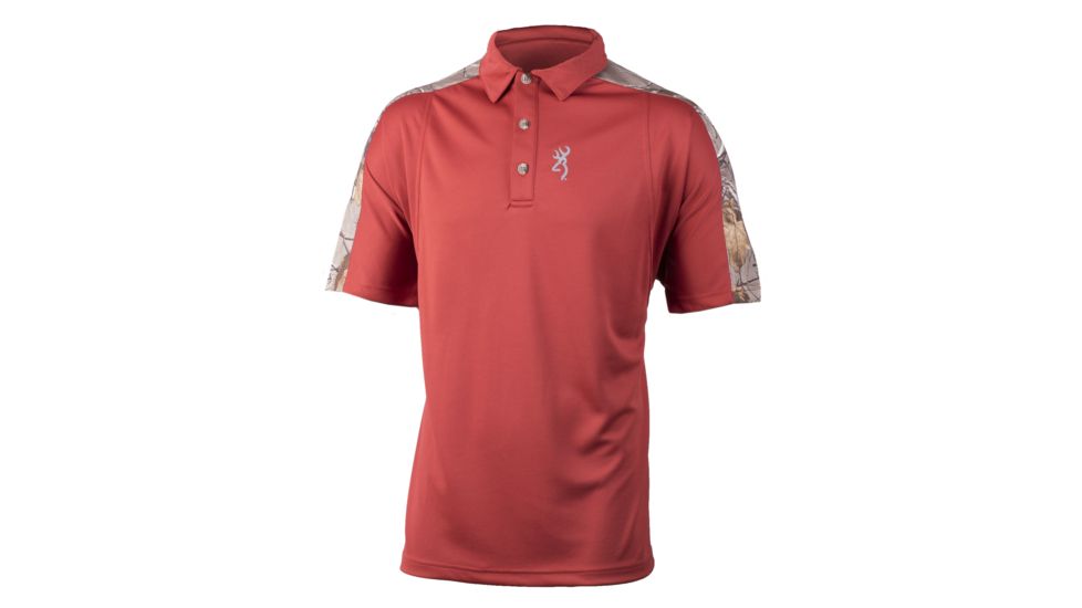 Browning Mens Wolf Polo,Red Ochre, Red Ochre, S BRI010034.178239.S