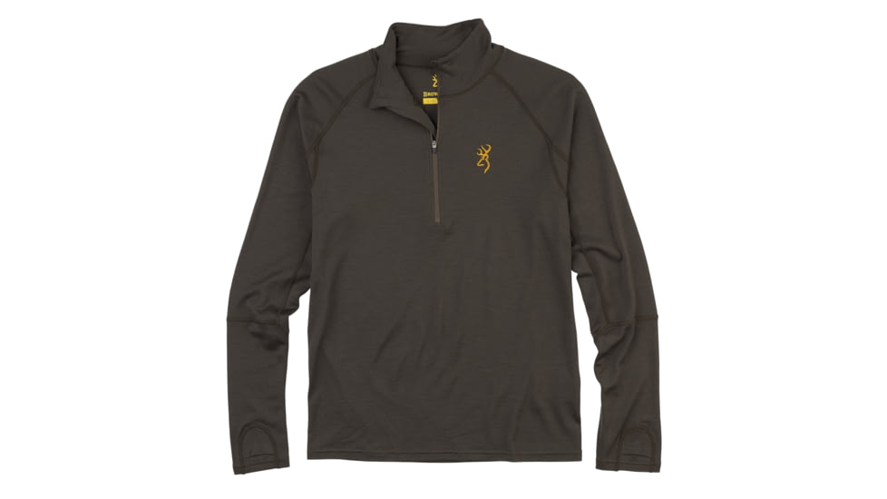 Browning Merino 1/4 Zip Shirt - Mens, Major Brown, 3XL, 3010939806