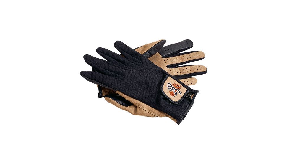 Browning Mesh Back Shooting Gloves, Black/Tan, 2XL 3070118805