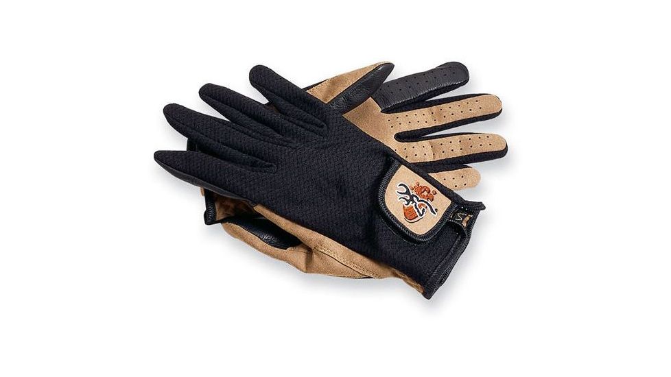 Browning Mesh Back Shooting Gloves, Black/Tan, M 3070118802