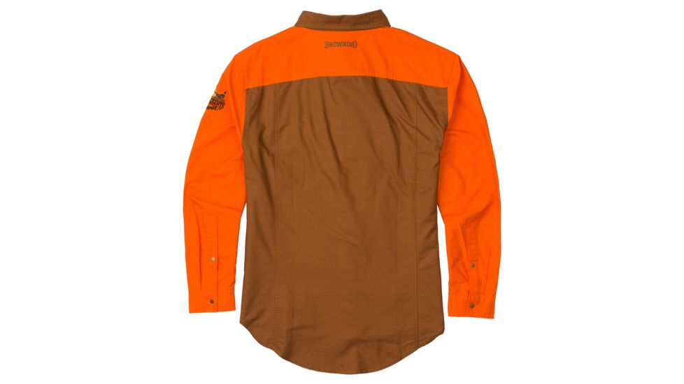 Browning Midweight Shirt - Mens, Blaze/Tan, Large, 3016657203