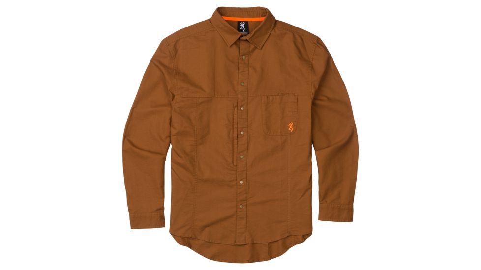 Browning Midweight Shirt w/o Embroidery - Men's, Tan, 3XL, 3019654806