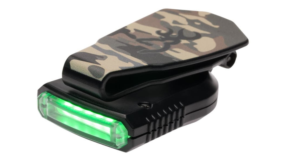 Browning Night Seeker 2 Ovix Cap Light, 2032 Li-ion, 21 Lumens, LED, Green/White, Polymer, 3715175
