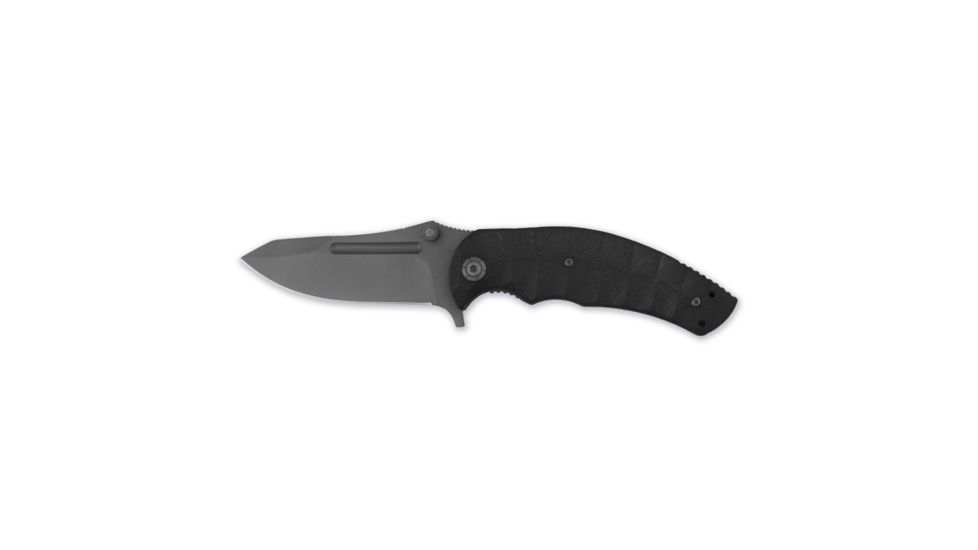 Browning No Boundaries Folding Knife,3.75in Modified Drop Point Steel Blade,Black Handle 320168BL