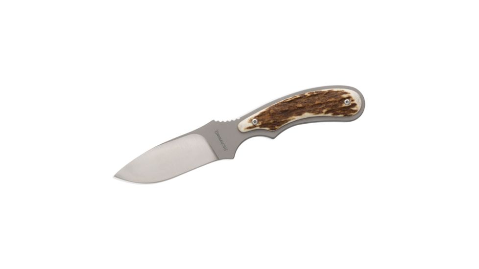 Browning Nontypical Fixed Blade Knife,3in Drop Point Blade,Stag Handle 3220228