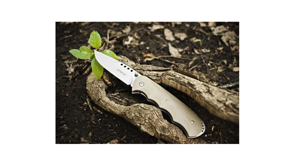 Browning OPMOD Folder Knife Limited Edition - Drop Point Blade, Sand 322658