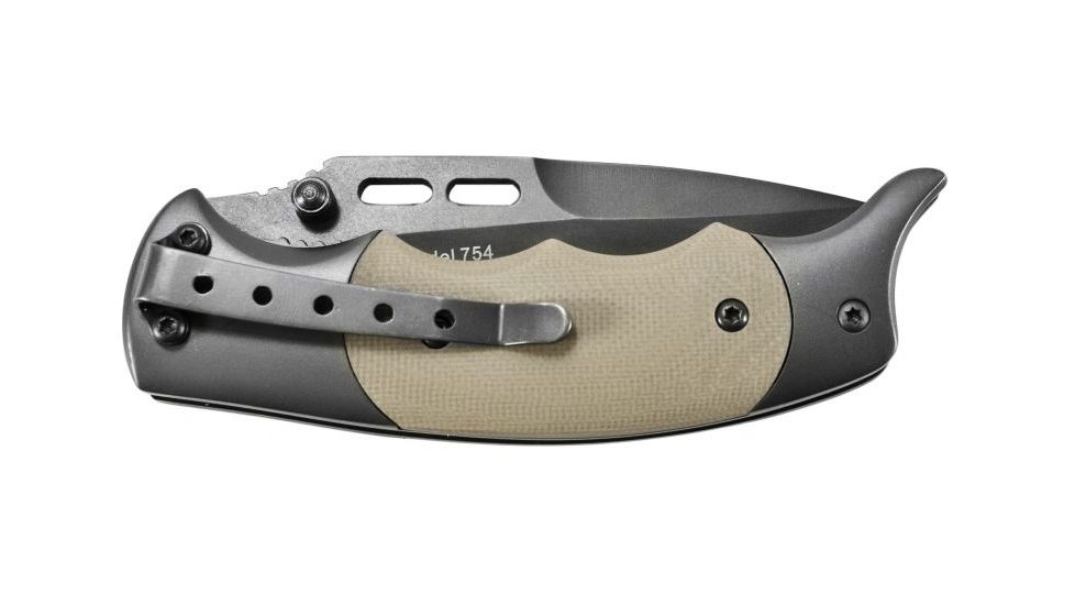 Browning OPMOD Folder Knife w/ Thumb Rest, Limited Edition - Sand 322754