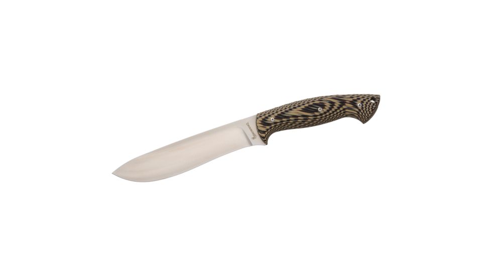 Browning Outdoorsman Camp Fixed Blade Knife,6.25in,Black/Tan Handle 3220195