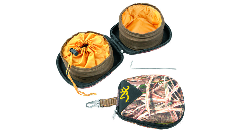 Browning Pet Dish,Portable,2Dish,7in,Blade, Mossy Oak Blades BPT4005