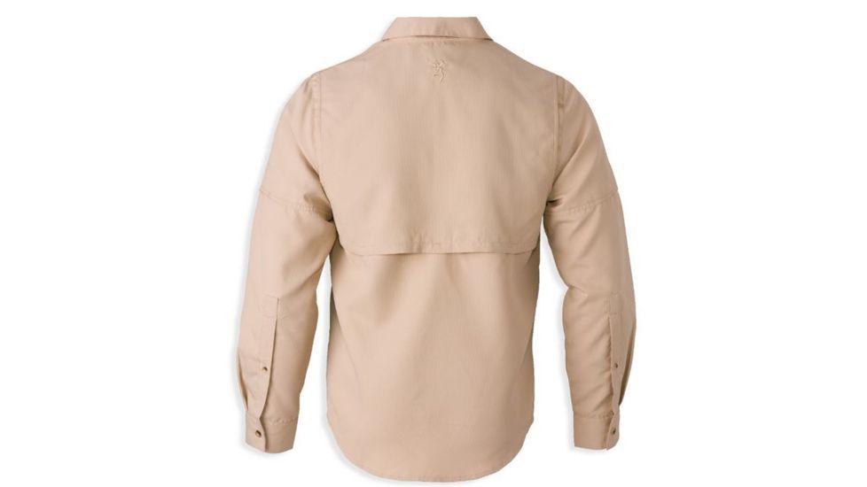 Browning Phenix Long Sleeve Shirt,Khaki,M 3010775802