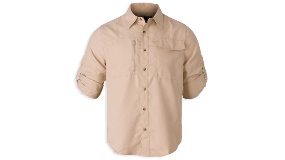 Browning Phenix Long Sleeve Shirt,Khaki,M 3010775802