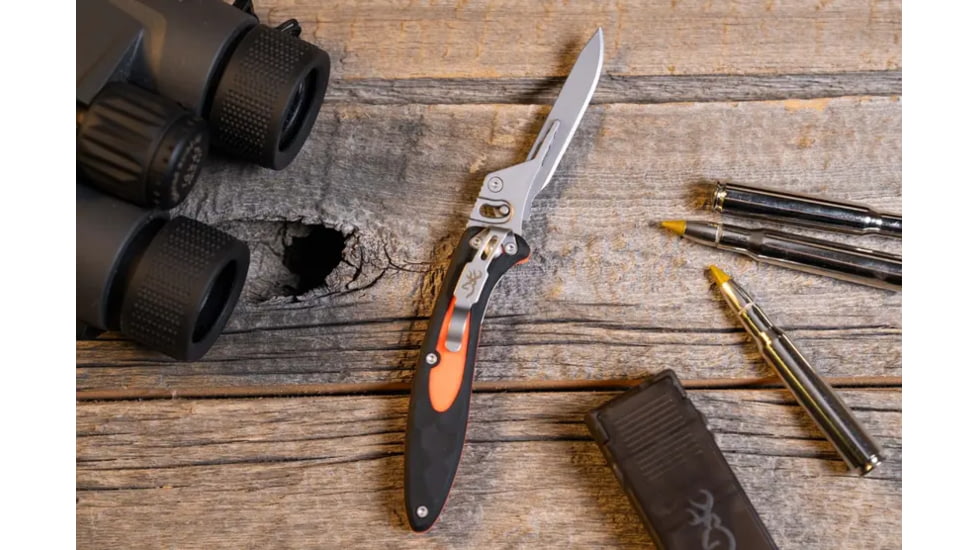 Browning Primal Folding Knives, 2.75in, 420-J2, Scalpel, Composite Handle, N, 3220431