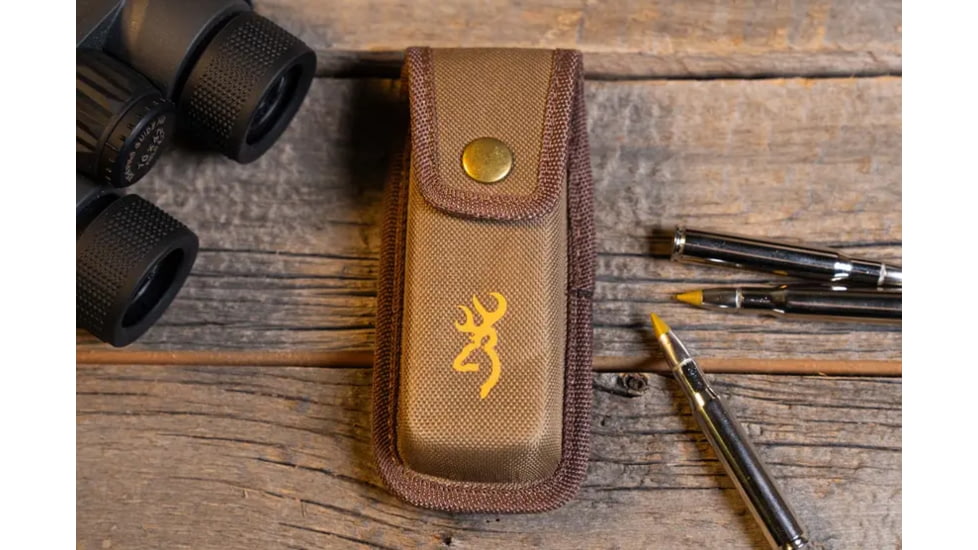 Browning Primal Kodiak Folding Knife - Box, 3.75in, 8Cr13MoV, Drop Point, Polymer/Rubber Handle, Black, 3220430B