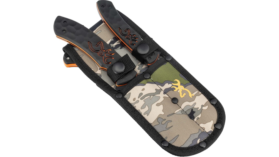 Browning Primal Ovix Fixed Blade Knife - 3 Piece, 3.5in, Stainless Steel, TPR Handle, 3220443