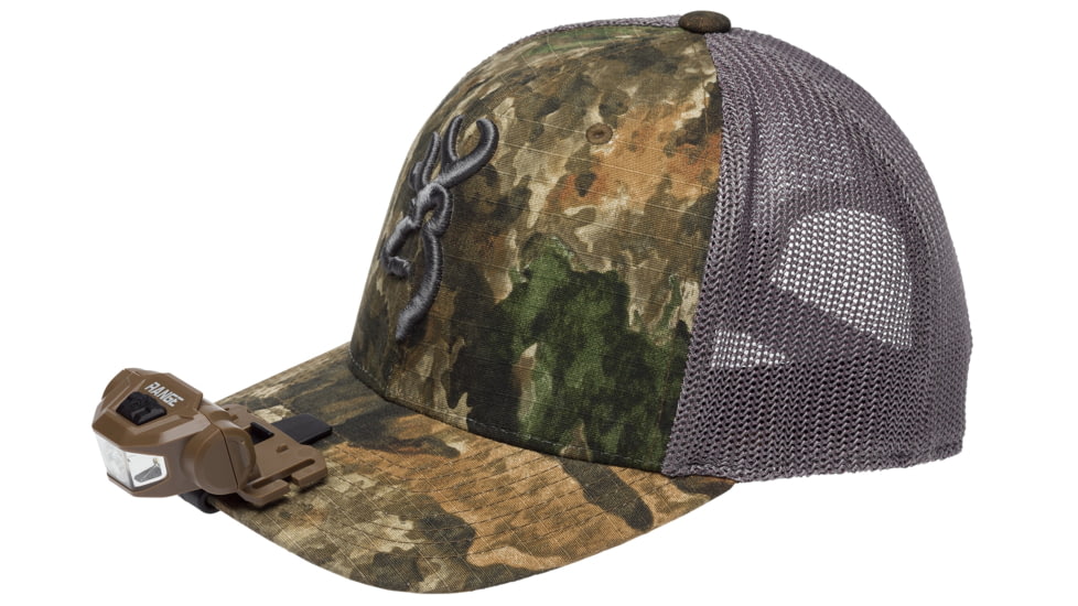 Browning Range Wide Angle Plus LED Headlamp, AA, White, 200 Lumen, Burnt Bronze, 3713051