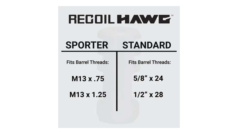 Browning Recoil Hawg Muzzle Brake W/Tool, Multi Caliber, 5/8x24, 1/2x28, Rugged, Smoked Bronze, 1293089