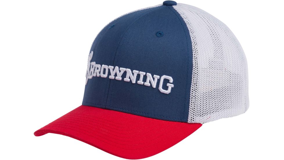 Browning RWB Cap, Red/White/Blue, L/XL, 308366854