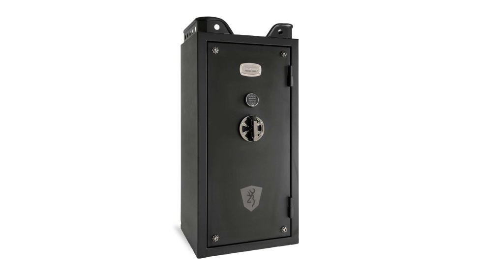Browning Safes Black Label Mark IV Standard US26 Gun Safe,60x30x25in,Matte Black,Black Chrome,Shield,S and G Electronic Lock 1601100202