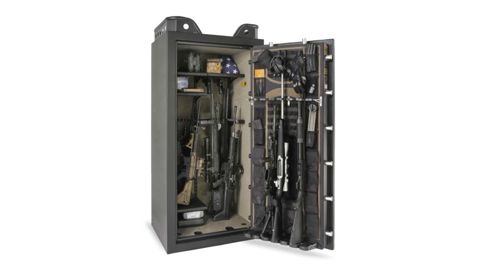 Browning Safes Black Label Mark IV Standard US26 Gun Safe,60x30x25in,Matte Black,Black Chrome,Shield,S and G Electronic Lock 1601100202