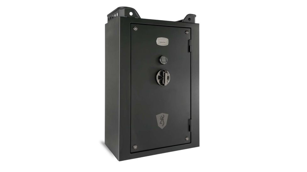 Browning Safes Black Label Mark IV Wide US37 Gun Safe,60x43x25in,Matte Black,Black Chrome,Shield,S and G Electronic Lock 1601100201
