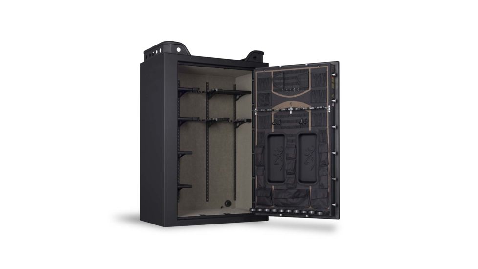 Browning Safes Black Label Mark IV Wide US37 Gun Safe,60x43x25in,Matte Black,Black Chrome,Shield,S and G Electronic Lock 1601100201