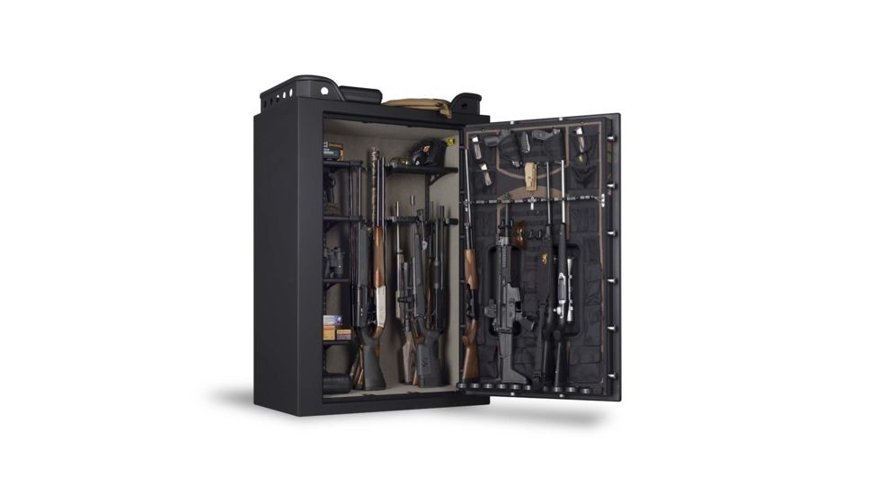 Browning Safes Black Label Mark IV Wide US37 Gun Safe,60x43x25in,Matte Black,Black Chrome,Shield,S and G Electronic Lock 1601100201